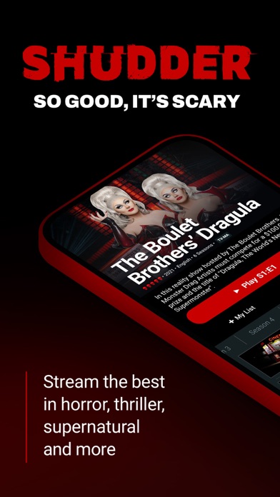 Shudder: Horror & Thrillers App Store screenshot 1