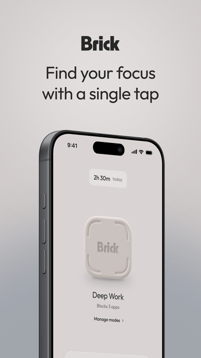 Brick - Ditch Distractions App Store screenshot 1