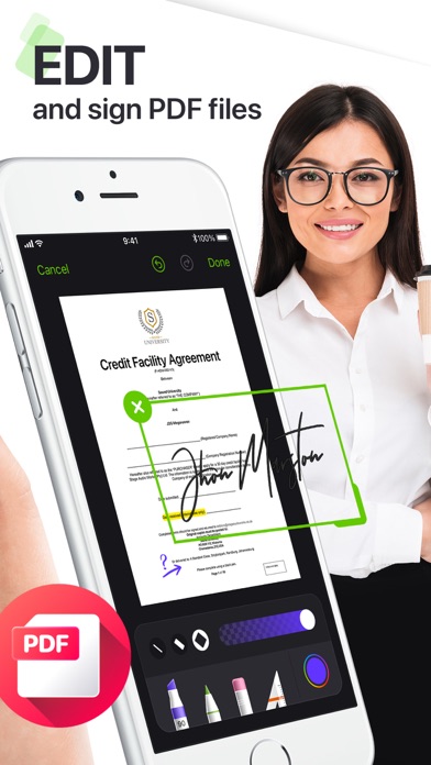 My Scanner: Scan to PDF & Edit App Store screenshot 2