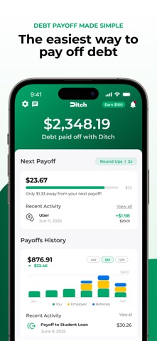 Ditch: Pay Off Debt Faster App Store screenshot 1