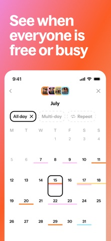 Howbout: shared calendar App Store screenshot 2