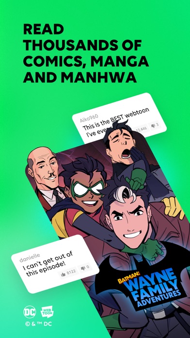 WEBTOON: Manga, Comics, Manhwa App Store screenshot 1
