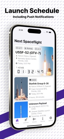 Next Spaceflight App Store screenshot 1