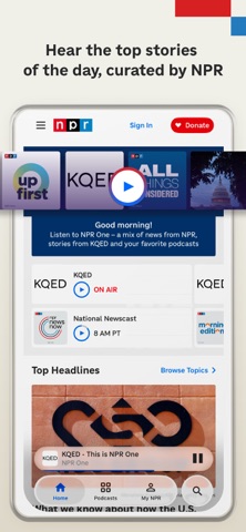 NPR: National & Local News App Store screenshot 1
