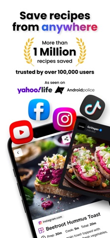 Flavorish | Save Any Recipe App Store screenshot 1
