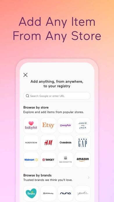 Babylist Baby Registry App Store screenshot 1
