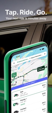 Bolt: Request a Ride App Store screenshot 1