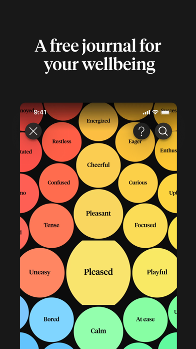 How We Feel App Store screenshot 1