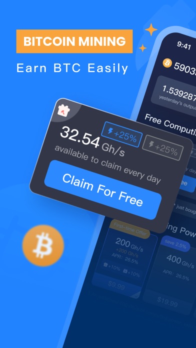 Bitcoin Mining · Cloud Mining App Store screenshot 1