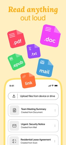 Text to Speech - Listen AI App Store screenshot 2