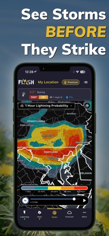 Flash Weather: Future Radar App Store screenshot 1