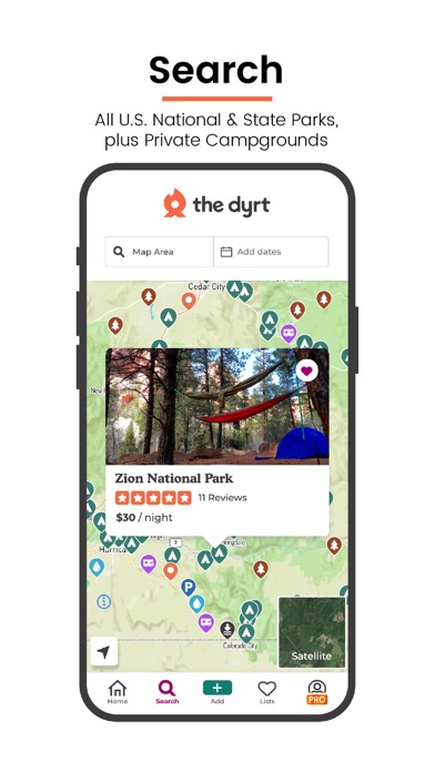 The Dyrt: RV & Free Camping App Store screenshot 1