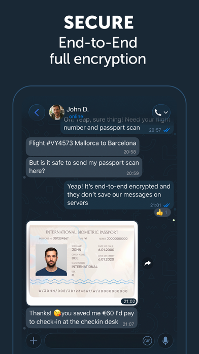 Zangi - Private Messenger App Store screenshot 2