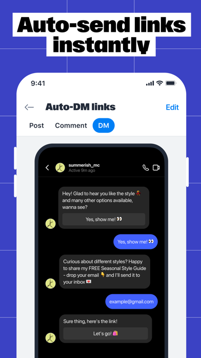Manychat App Store screenshot 1