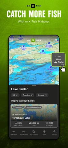 onX Fish: Midwest Fishing Maps App Store screenshot 1