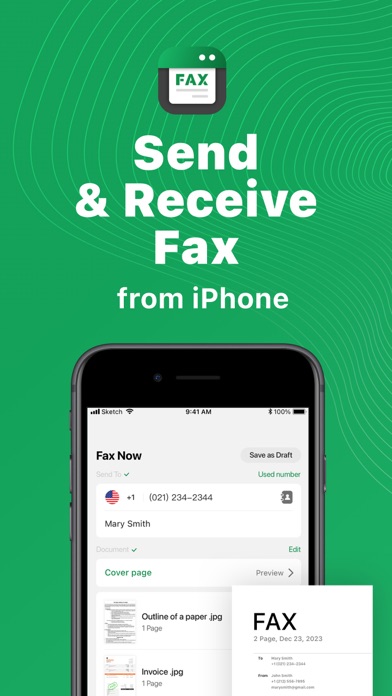 Tiny Fax: Send Fax From iPhone App Store screenshot 1
