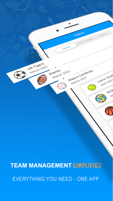 TeamSideline App Store screenshot 1