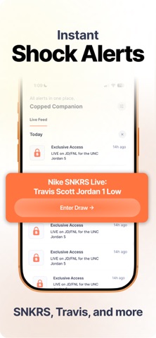 Copped: Sneaker Release Alerts App Store screenshot 2
