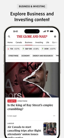 The Globe and Mail App Store screenshot 2
