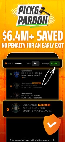 Pick6 DraftKings Sports Picks App Store screenshot 2