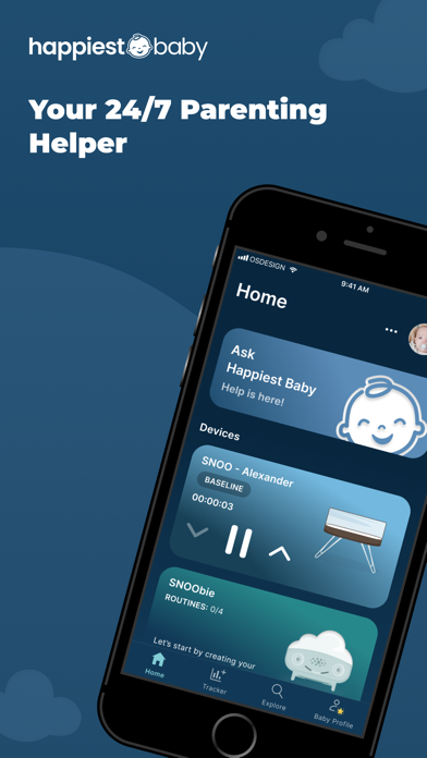 Happiest Baby, makers of SNOO App Store screenshot 1