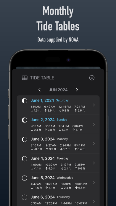 Tide Alert (NOAA) - Tide Chart App Store screenshot 2