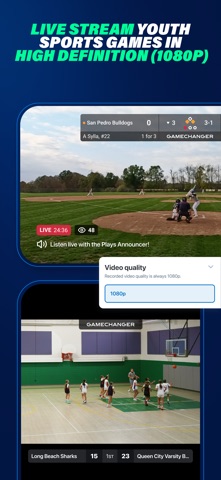 GameChanger App Store screenshot 1