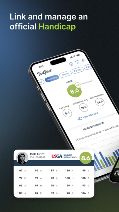 TheGrint: Golf GPS & Scorecard App Store screenshot 1