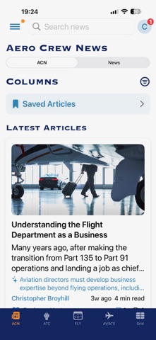 Aero Crew News App Store screenshot 1