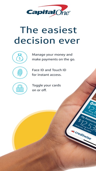 Capital One Mobile App Store screenshot 1