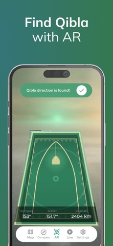 Qibla Finder 100% اتجاه القبلة App Store screenshot 2