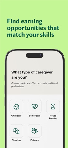 Care.com Caregiver: Find Jobs App Store screenshot 1