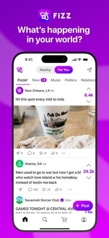 Fizz: Your Authentic Community App Store screenshot 1