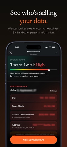 Cloaked: Protect your privacy App Store screenshot 2