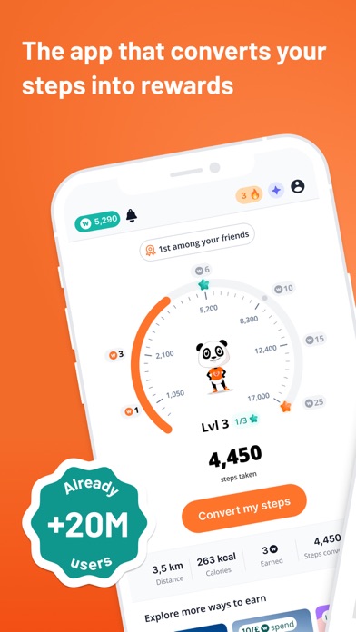 WeWard - Walking Rewards App App Store screenshot 1