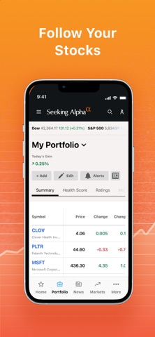 Seeking Alpha: News & Analysis App Store screenshot 1