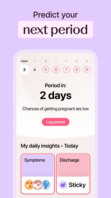 Flo Cycle & Period Tracker App Store screenshot 1