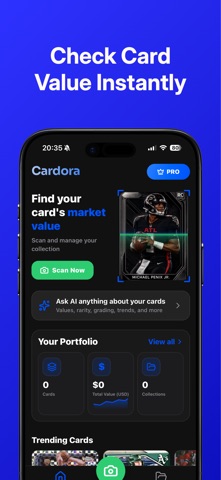 Sports Card Scanner - Cardora App Store screenshot 1