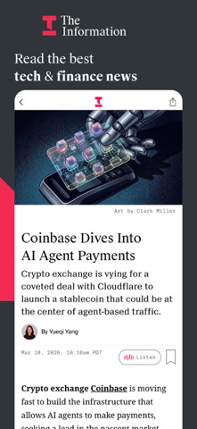 The Information: Tech News App Store screenshot 1