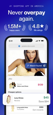 Phia: Fashion Deals & Rewards App Store screenshot 1