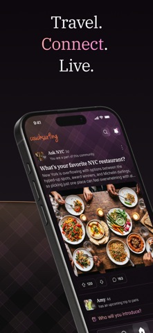 Couchsurfing: Stay, Meet, Host App Store screenshot 1