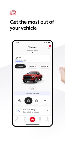 Toyota App Store screenshot 1