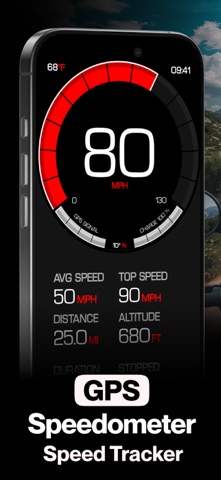 GPS Speedometer MPH Tracker App Store screenshot 1