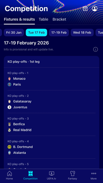 UEFA Champions League Official App Store screenshot 2