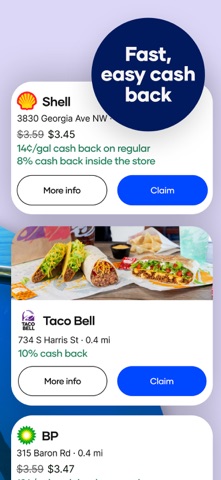 Upside: Gas & Food Cash Back App Store screenshot 2