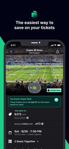 Gametime - Last Minute Tickets App Store screenshot 2
