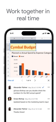 Google Sheets App Store screenshot 1