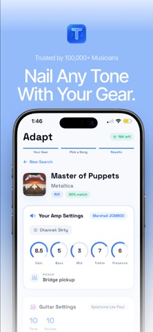 ToneAdapt - Guitar Tone Match App Store screenshot 1