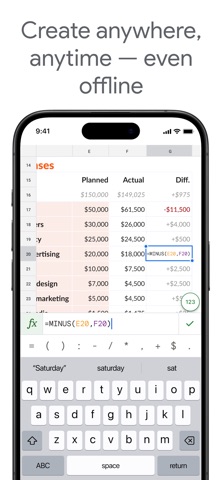 Google Sheets App Store screenshot 2