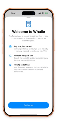 Whaile: Large File Log Viewer App Store screenshot 1